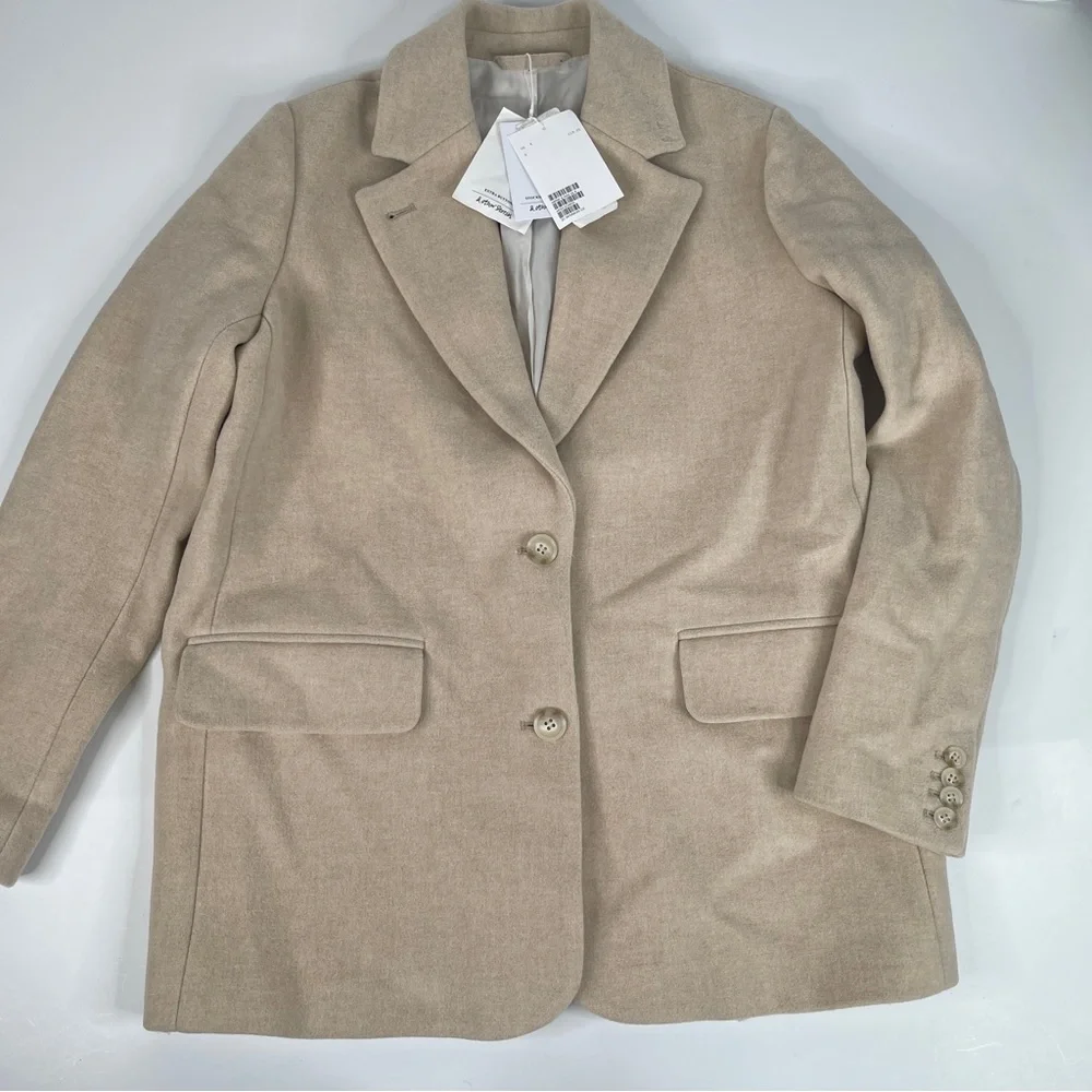 & Other Stories Oversized Wool Blend Blazer Size 4 NWT - Picture 3 of 15